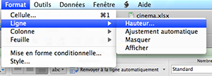Choix de l'entité