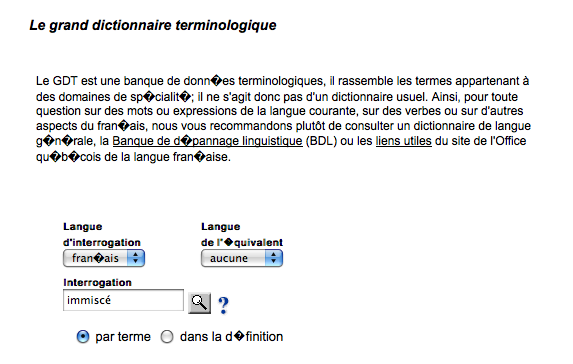 Mauvais décodage