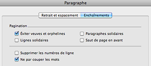 Attributs de paragraphe