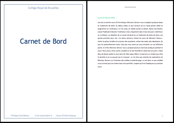 carnet de bord