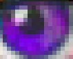 zoom sur oeil mauve