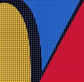 logo v avec grille